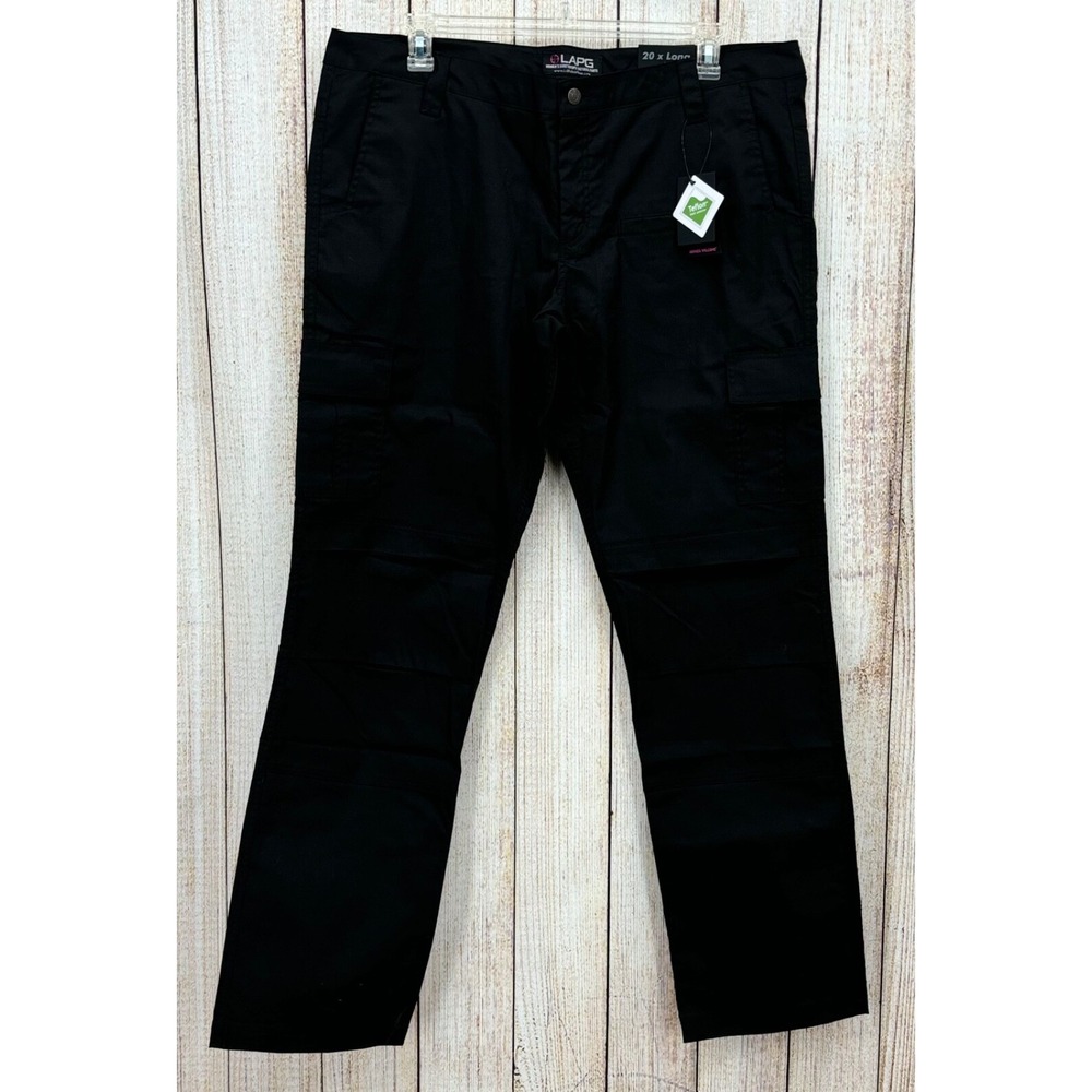 LAPG Pants Womens Size 20 Long Black Stretch ops Tactical Cargo Utility Ripstop - Picture 2 of 9